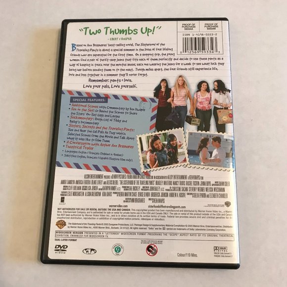The Sisterhood of the Traveling Pants DVD - Picture 2 of 4